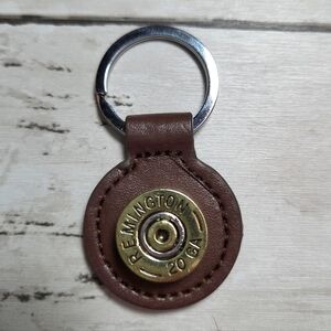 Remington Leather Key Holder with Brass Detail
